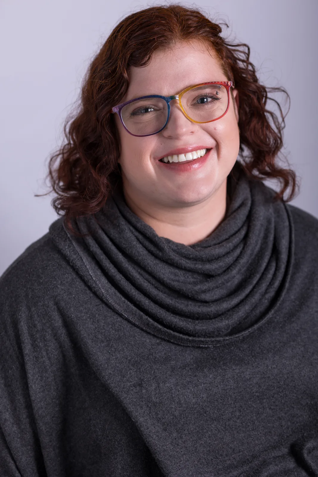 Tess Raunig, actor and singer based in Vancouver BC, studio portrait